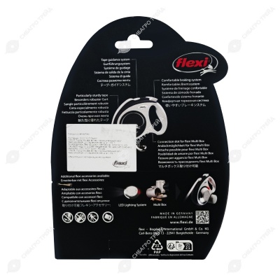 Рулетка COMFORT PLUS S (5 м, 15 кг) ремень, синий, FLEXI