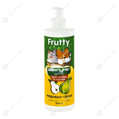 FRUTTY Медовая груша шампунь-уход для собак и кошек, 400 мл