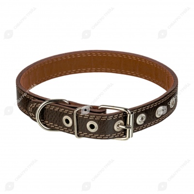 Ошейник №25 кожаный (ПОДКЛАД), ЧК