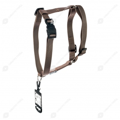 Шлейка CHAMPION P размер Large (ОШ 43 - 66 см, ОГ 50 - 82 см, ширина 2,0 см), коричневый, FERPLAST