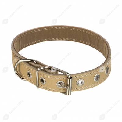 Ошейник №25 кожаный (ПОДКЛАД), ЧК