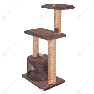 Домик-когтеточка КРУИЗ (40 * 50 * 100 см), BLACK CAT