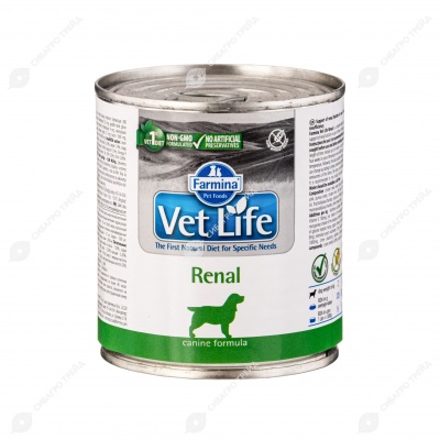 VET LIFE RENAL паштет для собак (поддержание функции почек), 300 г