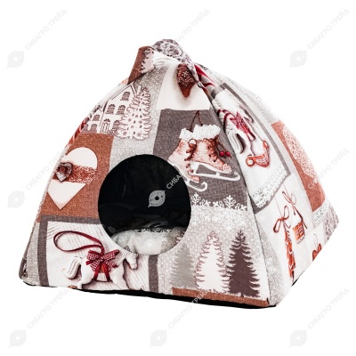 Домик поролоновый ВИГВАМ НОВЫЙ ГОД (43 * 43 * 43 см), BLACK CAT