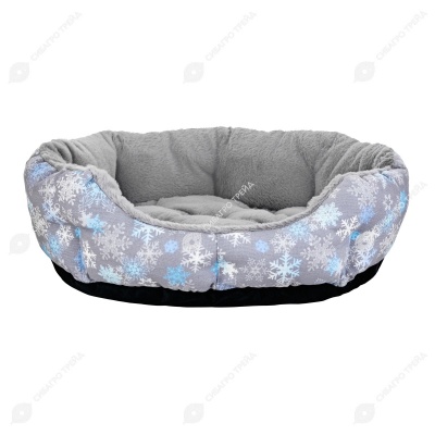 Лежанка №2 СНЕЖНАЯ ЗИМА (65 * 55 * 18 см), BLACK CAT