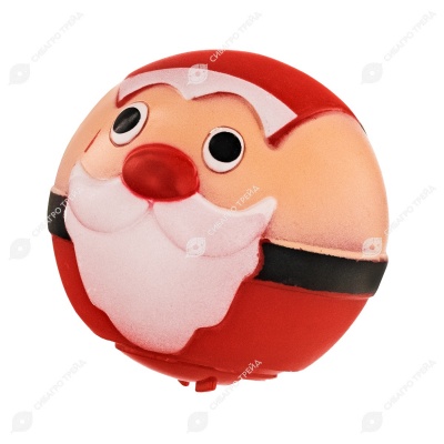 Дед Мороз шар для лакомства, 8 см