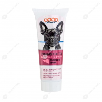 GOOD DOG&CAT зубная паста для кошек и собак со вкусом ПЕЧЕНИ, 75 мл