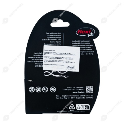 Рулетка COMFORT PLUS XS (3 м, 12 кг) ремень, красный, FLEXI