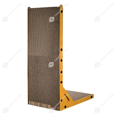 Домик-когтеточка WOGY (56 * 28 * 30 см) с дразнилками помпон 2 шт, для кошек