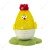 Игрушка-когтеточка WOGY Цыпленок на подставке (27 * 22 * 19 см) для кошек