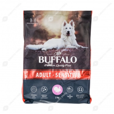 MR. BUFFALO ADULT M/L SENSITIVE для взрослых собак всех пород с чувствительным пищеварением, (ИНДЕЙКА), 2 кг