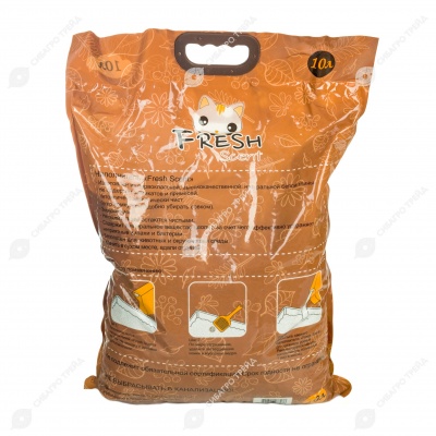 Наполнитель FRESH SCENT комкующийся, кофе, 10 л