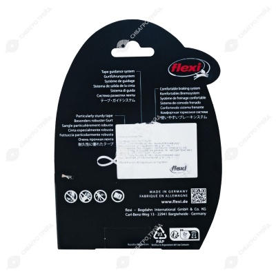 Рулетка COMFORT PLUS XS (3 м, 12 кг) ремень, антрацит, FLEXI
