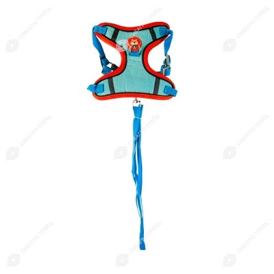 Шлейка-жилет WOGY с поводком для собак, размер М, микс