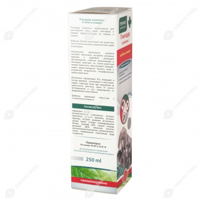 ПЧЕЛОДАР Шампунь от блох и клещей для собак и кошек, 250 мл