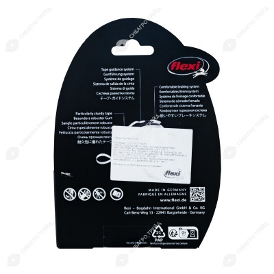 Рулетка COMFORT PLUS XS (3 м, 12 кг) ремень, светло-синий, FLEXI