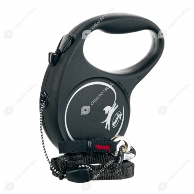 Рулетка BLACK DESIGN S (5 м, 12 кг) трос, серебро, FLEXI