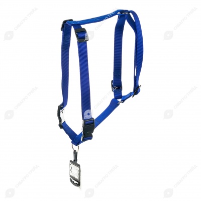 Шлейка CHAMPION P размер XXL (ОШ 62 - 104 см, ОГ 78 - 120 см, ширина 1 см), синий, FERPLAST