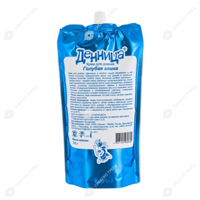 ДЕННИЦА ГОЛУБАЯ ГЛИНА крем (мягкая упаковка), 500 г