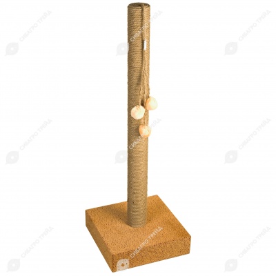 Когтеточка СТОЛБИК большая (40 * 40 * 120 см), BLACK CAT