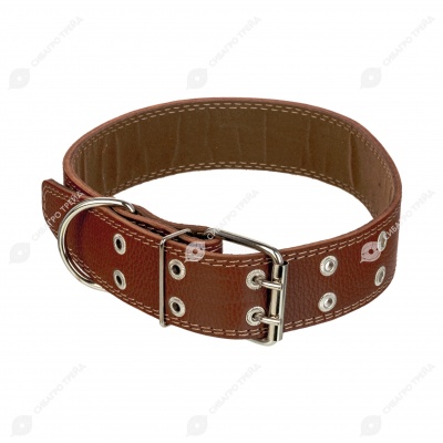 Ошейник №45 кожаный (ПОДКЛАД), ЧК