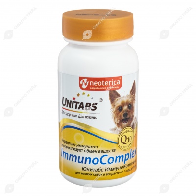 UNITABS ImmunoComplex для иммунитета для мелких собак, 100 табл