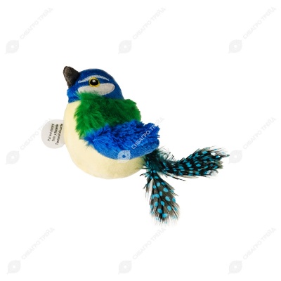 Игрушка интерактивная WOGY Птичка (19 * 6 см) для кошек, чирикает