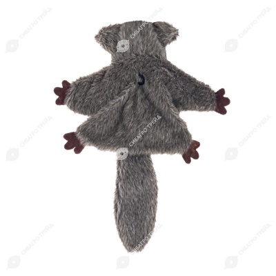 Игрушка интерактивная WOGY Белка-летяга (19 * 12 * 4 см) для кошек с подвижной лапой и звуком, хвост шуршит, USB