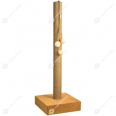 Когтеточка СТОЛБИК большая (40 * 40 * 120 см), BLACK CAT