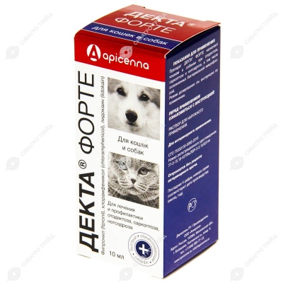 ДЕКТА ФОРТЕ ушные капли, 10 мл