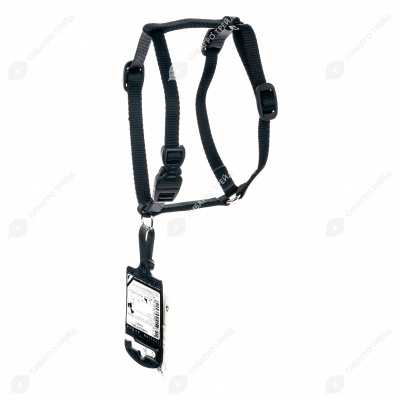 Шлейка CHAMPION P размер Small (ОШ 25 - 36 см, ОГ 30 - 46 см, ширина 1 см), черный, FERPLAST