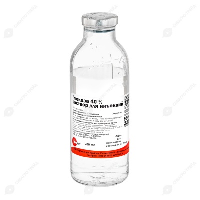 Глюкоза 40%, 200 мл