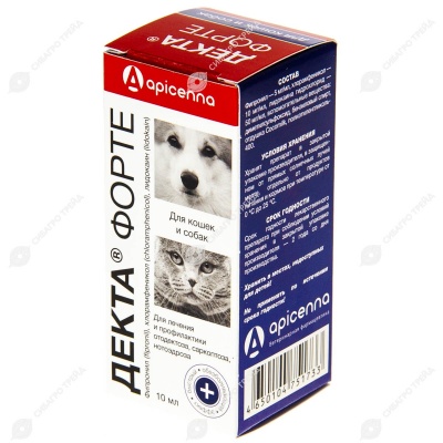 ДЕКТА ФОРТЕ ушные капли, 10 мл