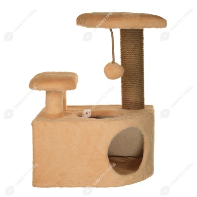 Домик-когтеточка НЕССИ (35 * 45 * 65 см), BLACK CAT