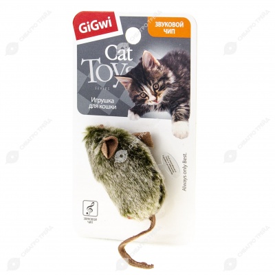 Мышка со звуковым чипом, 15см, GIGWI