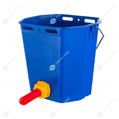 Ведро для поения с соской и клапаном, без крепления.