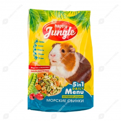 HAPPY JUNGLE корм для морских свинок, 400 г