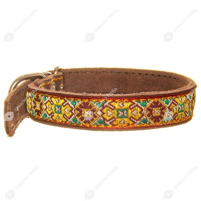Ошейник №20 кожаный (СИНТЕПОН, ТЕСЬМА), КАСКАД