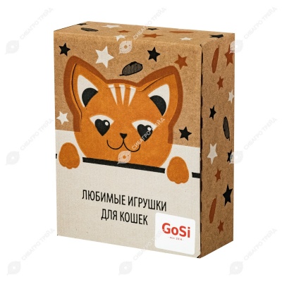 Набор игрушек для кошек "Джутовый шарик с лентами" шоу-бокс, 25 шт