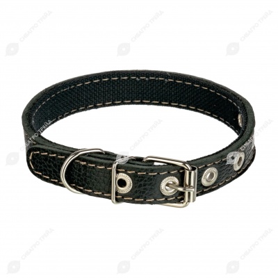 Ошейник №20 комбинированный (КОЖА + БРЕЗЕНТ), ЧК