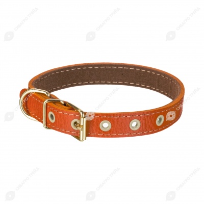 Ошейник №17 кожаный (ПОДКЛАД), ЧК