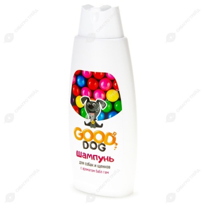 GOOD DOG шампунь для собак и щенков БАБЛ ГАМ, 250 мл