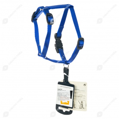 Шлейка CHAMPION P размер EXTRA Small (ОШ 22 - 28 см, ОГ 25 - 38 см, ширина 1 см), синий, FERPLAST