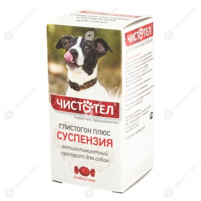 ЧИСТОТЕЛ ГЛИСТОГОН ПЛЮС для собак, 7 мл