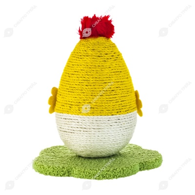 Игрушка-когтеточка WOGY Цыпленок на подставке (27 * 22 * 19 см) для кошек