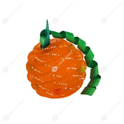 Игрушка-погремушка WOGY Апельсин для кошек, 6 см