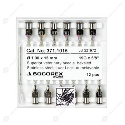 Игла 1,0х15, 12 шт, Сокорекс