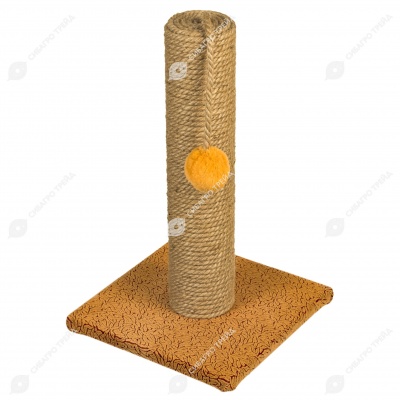 Когтеточка СТОЛБИК малая (28 * 28 * 50 см), BLACK CAT