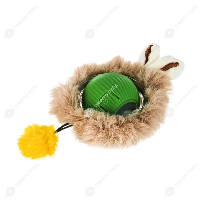 Игрушка WOGY Шар-Зайка для кошек, микс, USB-Type-C