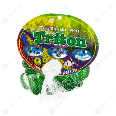 Грунт ТРИТОН стеклянный №148 ПЛОСКОЕ ЗЕЛЁНОЕ ЯБЛОКО, 170 г.